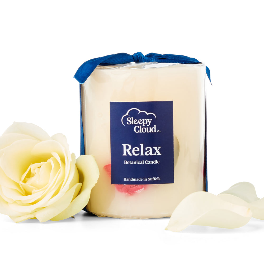 Relax Small Rose Botanical Candle