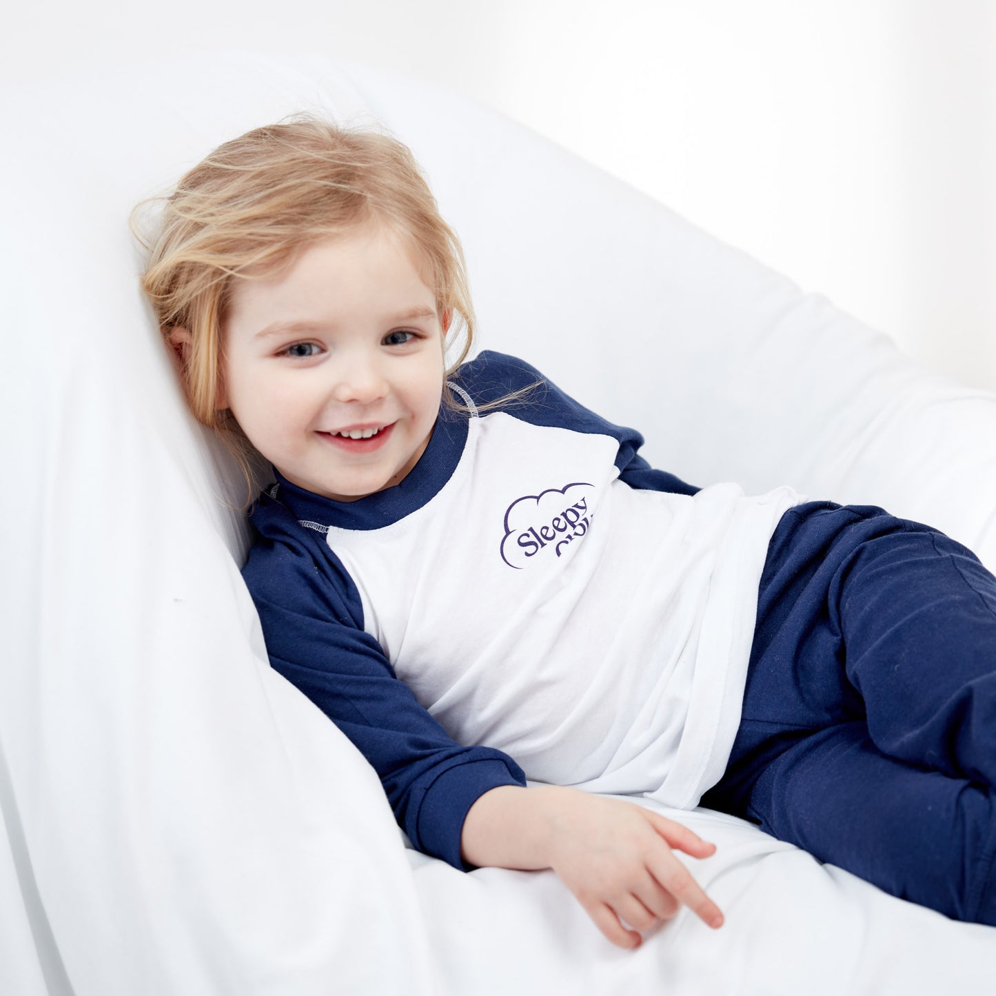 
                  
                    Children's Navy/White Pyjamas
                  
                